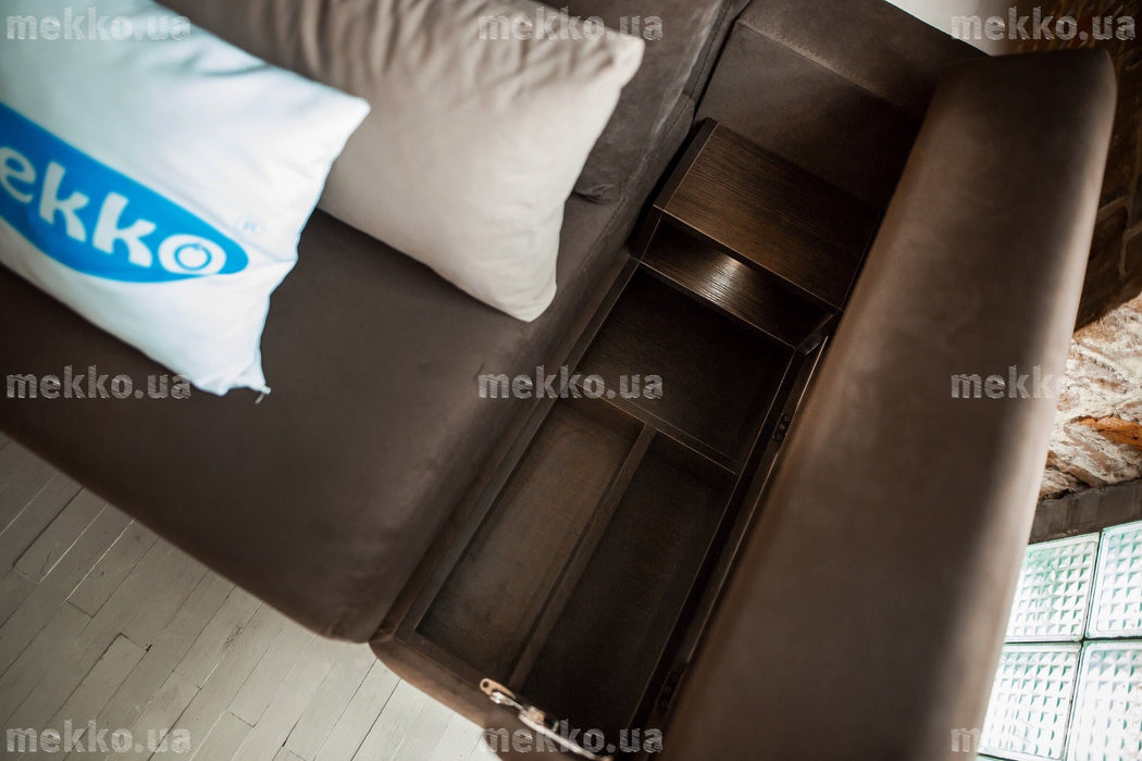 Ортопедичний кутовий диван mekko Chester II (Честер 2) (3400х1800) + пуф (1340х680)