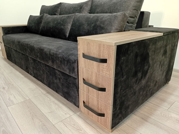 Диван President. Тканина  Torre 20. Колір ДСП Дуб Сонома трюфель