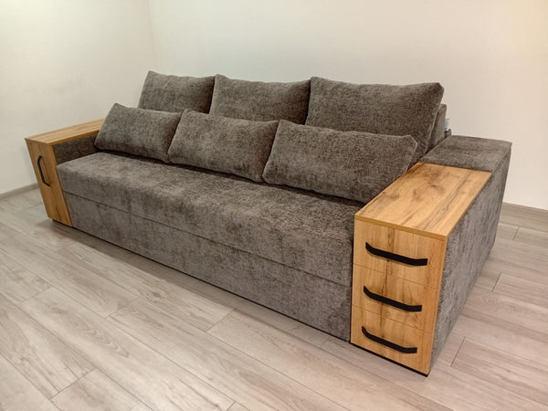 Диван President. Тканина Mystery 19. Колір ДСП Дуб Тахо