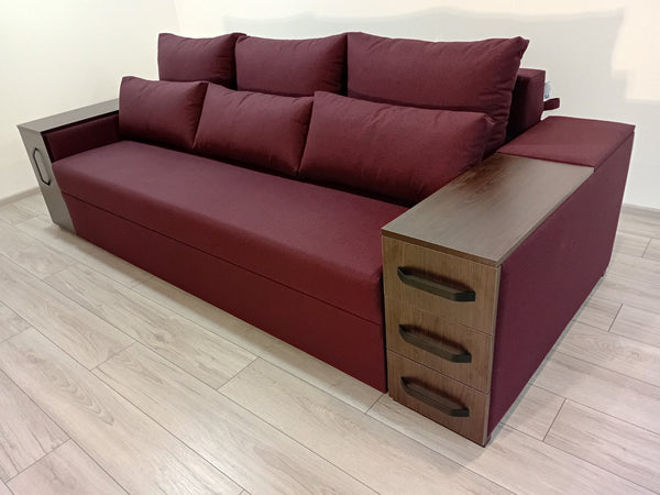 Диван President. Тканина Barrel 59. Колір ДСП Венге.