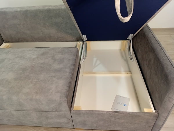 Кутовий диван Meet. Тканина Bolzano Dak Grey