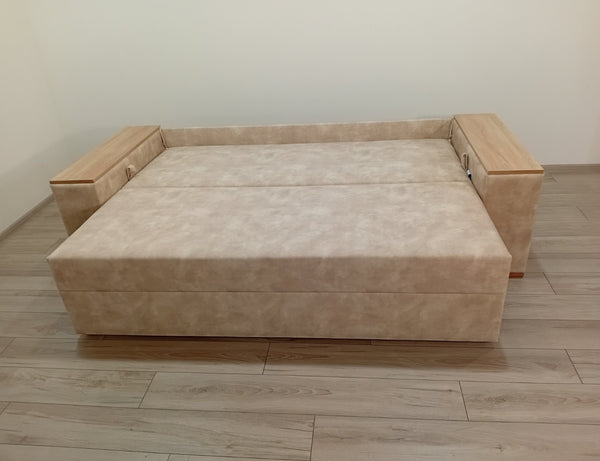 Диван Elite Comfort.Тканина  Bolzano Ivory, колір ДСП- Дуб Сонома. Дизайн подушок від дивана Lincoln.