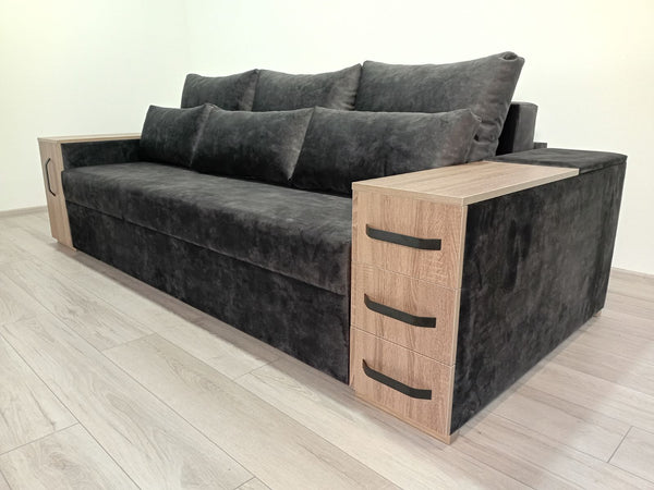 Диван President. Тканина  Torre 20. Колір ДСП Дуб Сонома трюфель