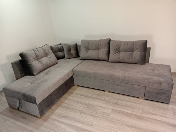 Диван Mercury. Тканина Torre 18.Колір ДСП Дуб сонома трюфель