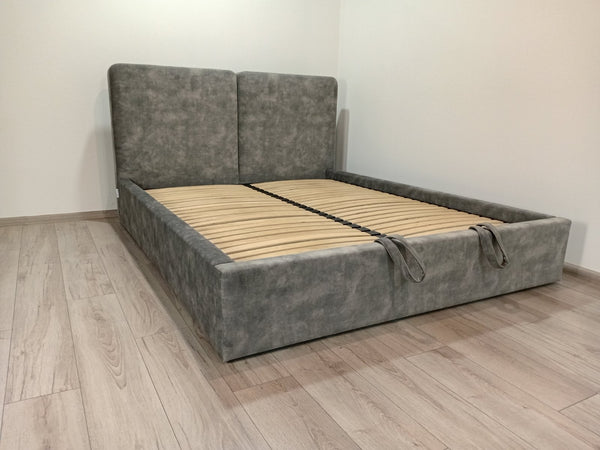 М'яке ліжко Lira.Тканина Bolzano Grey