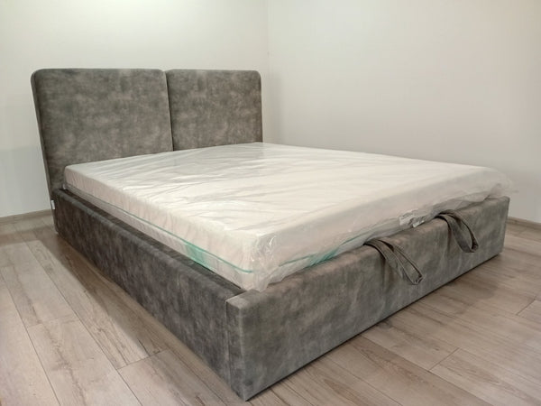 М'яке ліжко Lira.Тканина Bolzano Grey